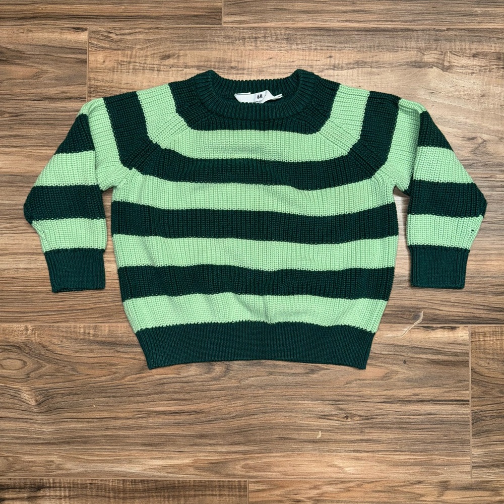 Green Striped Kid’s Sweater